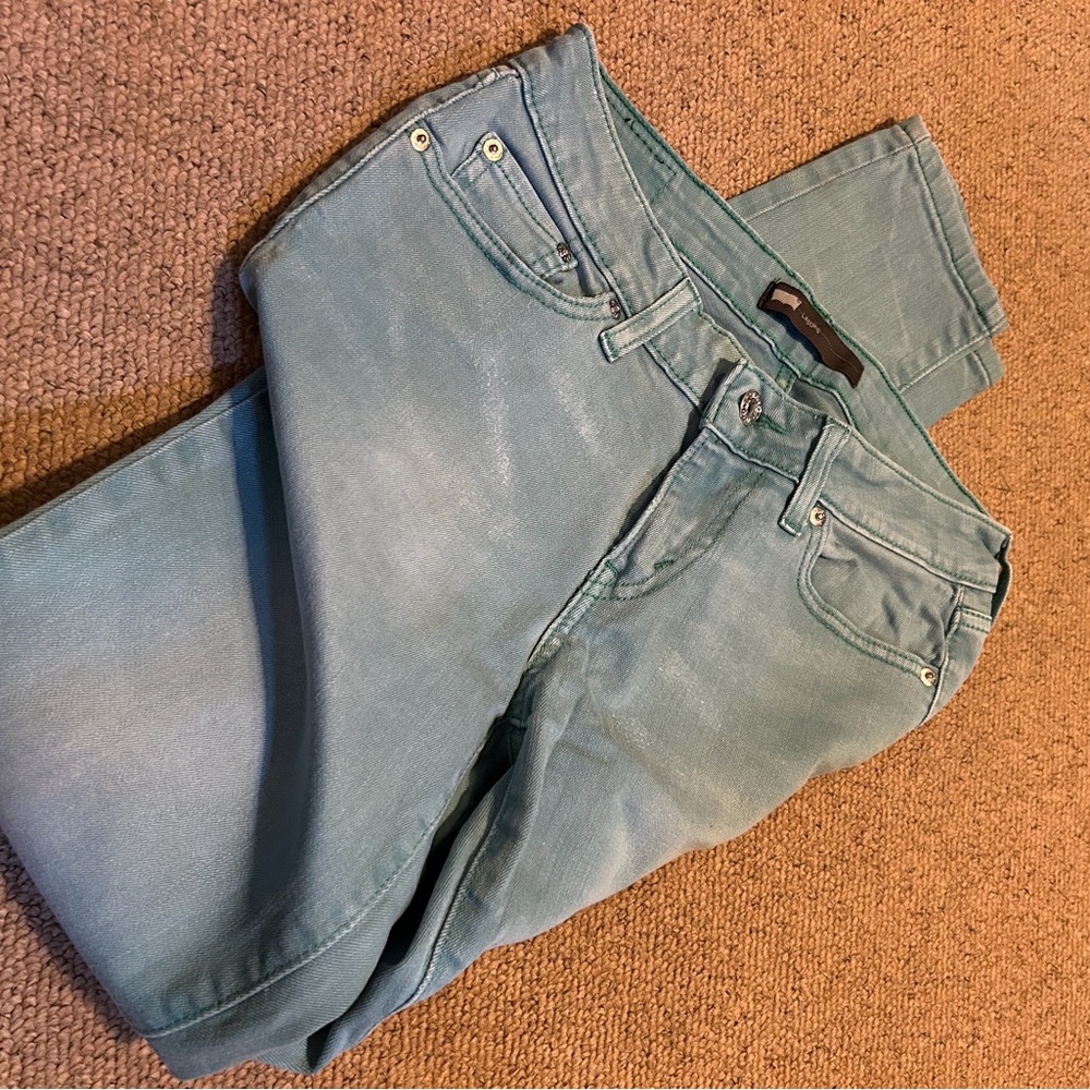Levi’s Faded Teal Jeans